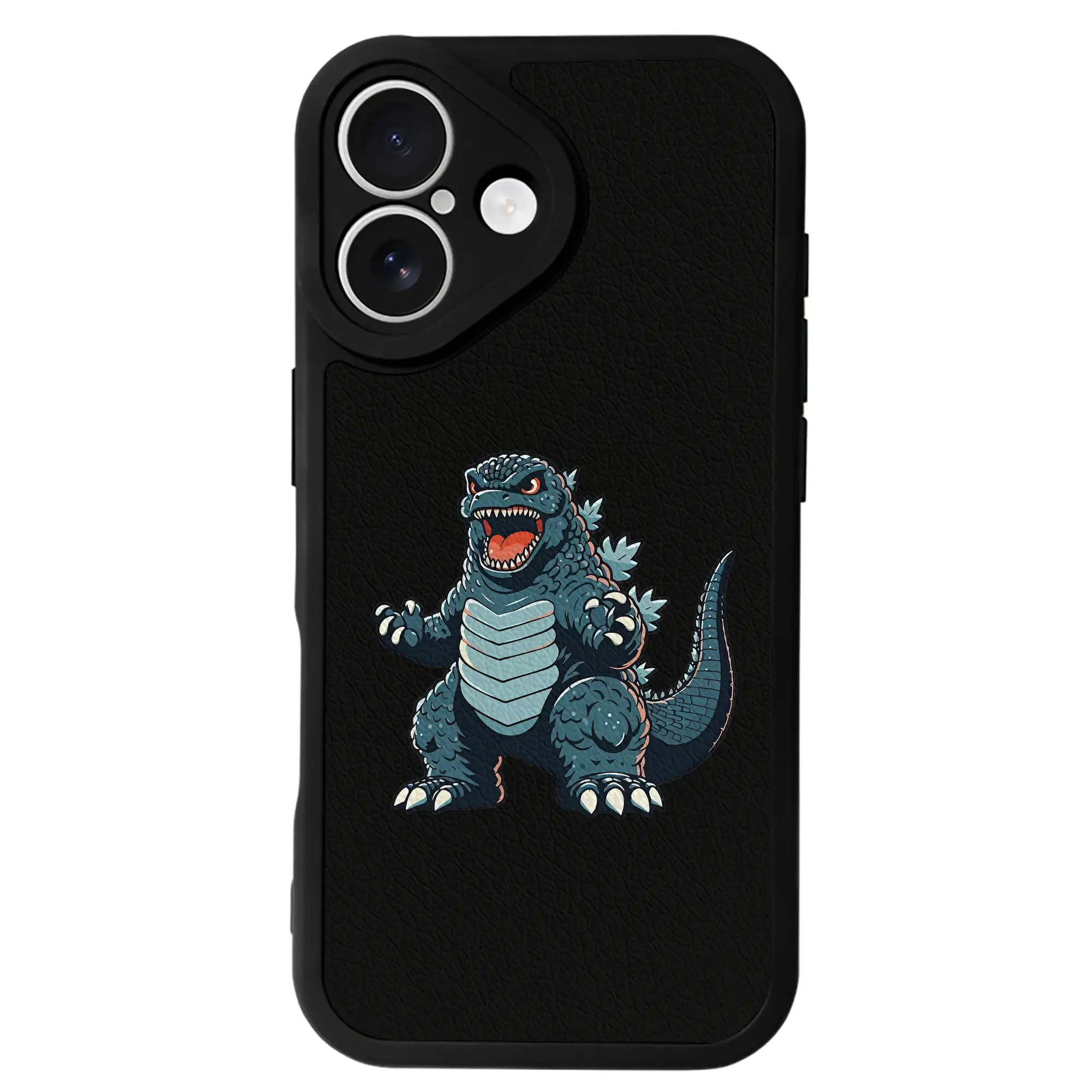 ゴジラ グッズ,ゴジラ - IPhone 16シリーズ対応 ・ シリコンスマホケース ・ レザー調 ・ 高精度フィット ・ 耐衝撃 ・ ワイヤレス充電対応 ・ 精密カット